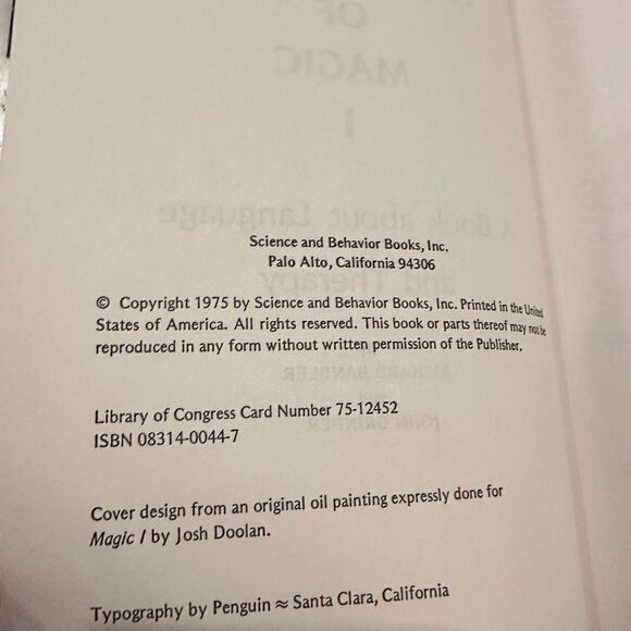 The Structure of Magic 2 Volume Set Grinder And Bandler vintage grannycore - Picture 10 of 16